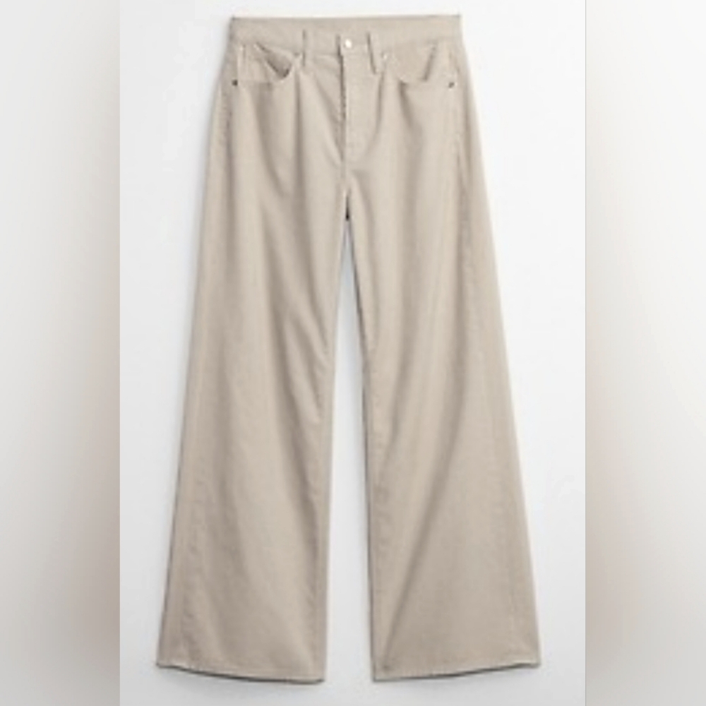 EC Gap High Rise Wide Leg Corduroy Pants